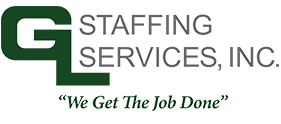 We Get The Job Done — GL Staffing Services, Inc. — Logo with Slogan